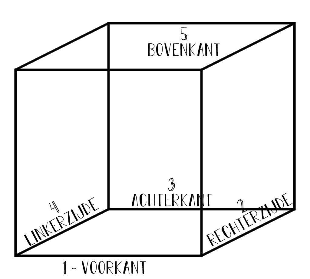 Houten fotokubus voorbeeld zijden